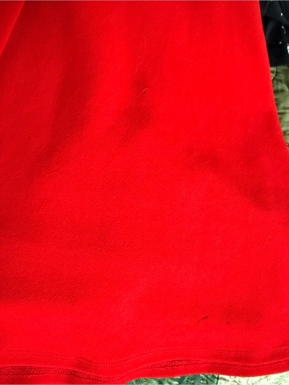 Girls Red Lace Ruffle Sleeve Romper - Picture 2 of 2